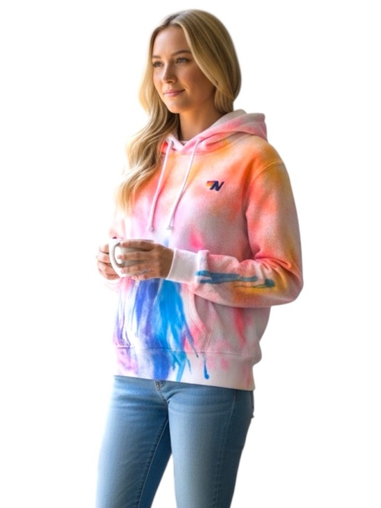Aviator Nation Tops - AVIATOR NATION Artist Collection Hand Painted Tie Dye Ninja Pullover Hoodie XS
